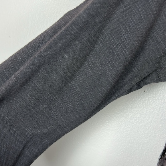 Anthropologie Tiny Whimsigoth Silk Cotton Velvet Front Henley Burnout Top Medium - Picture 7 of 14